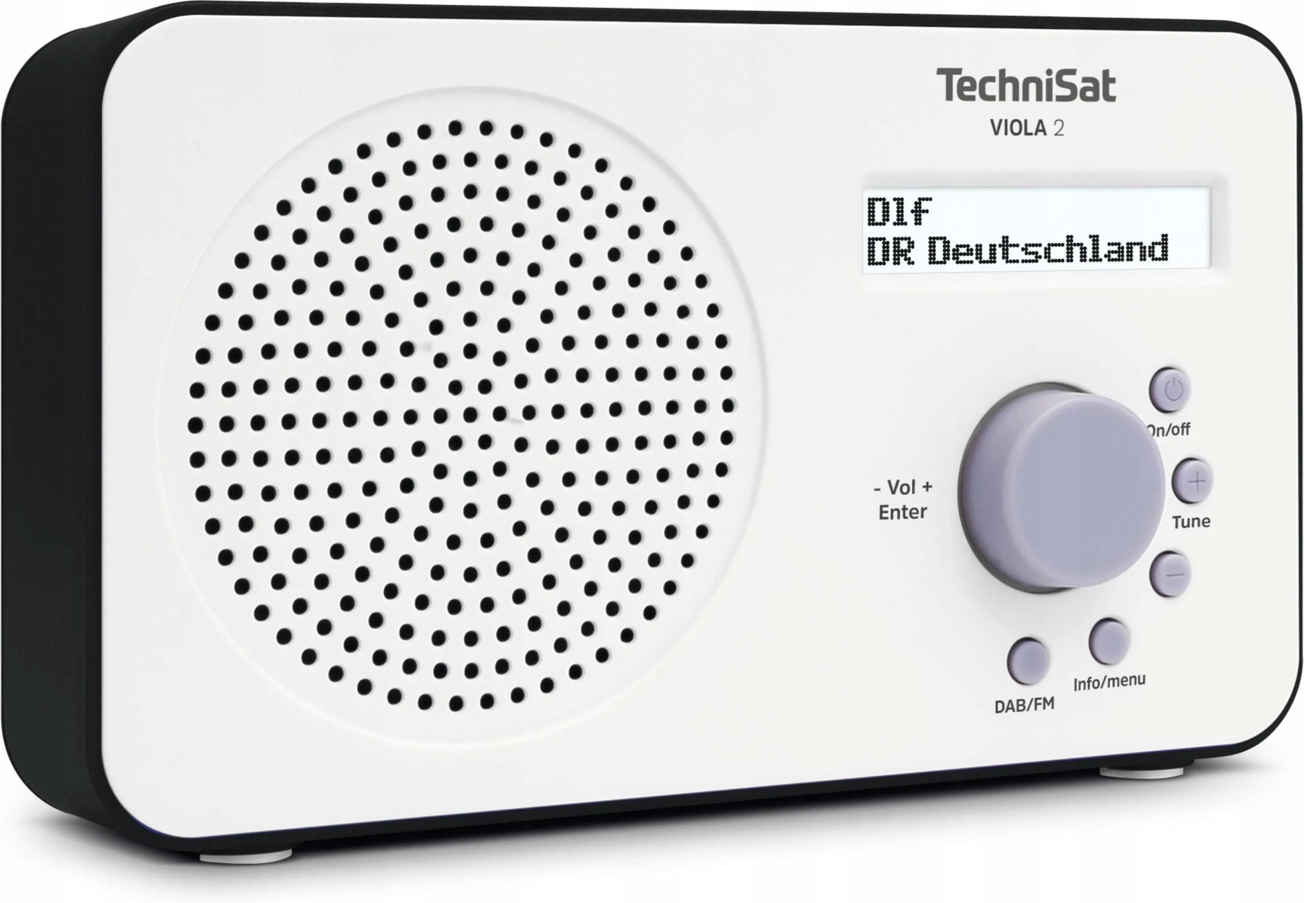 Radio Kuchenne Dab Fm TechniSat Viola 2 sieciowo-bateryjne Białe nowe