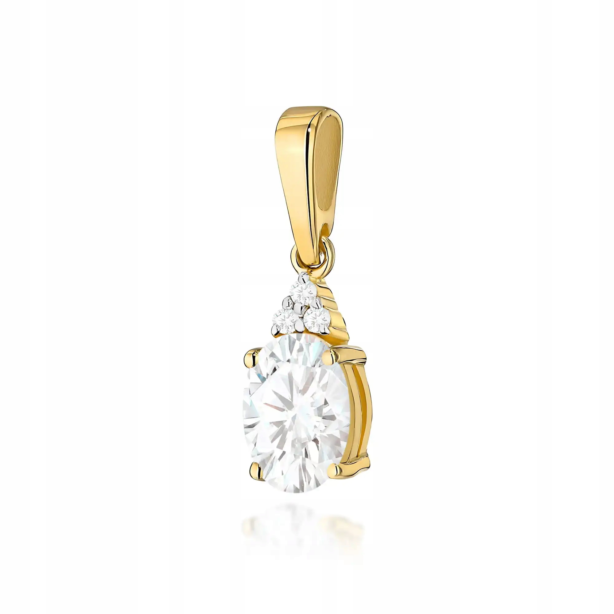 Dámský přívěsek ze zlata 585 s diamantem 0,70 ct, efektní, módní vzor 14kt