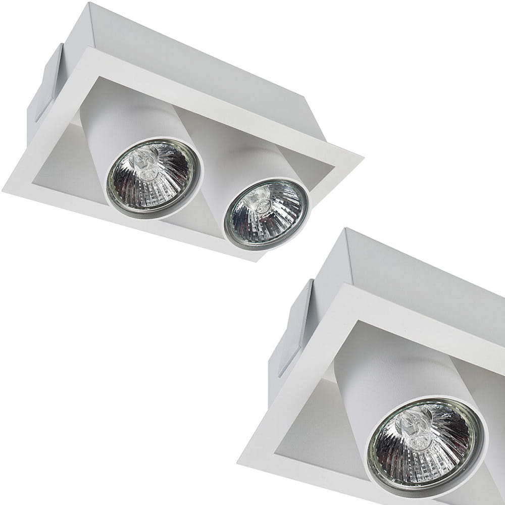 Dvojitá zapuštěná svítidla Eye Mod white závit 2xGU10 kuchyně Nowodvorski