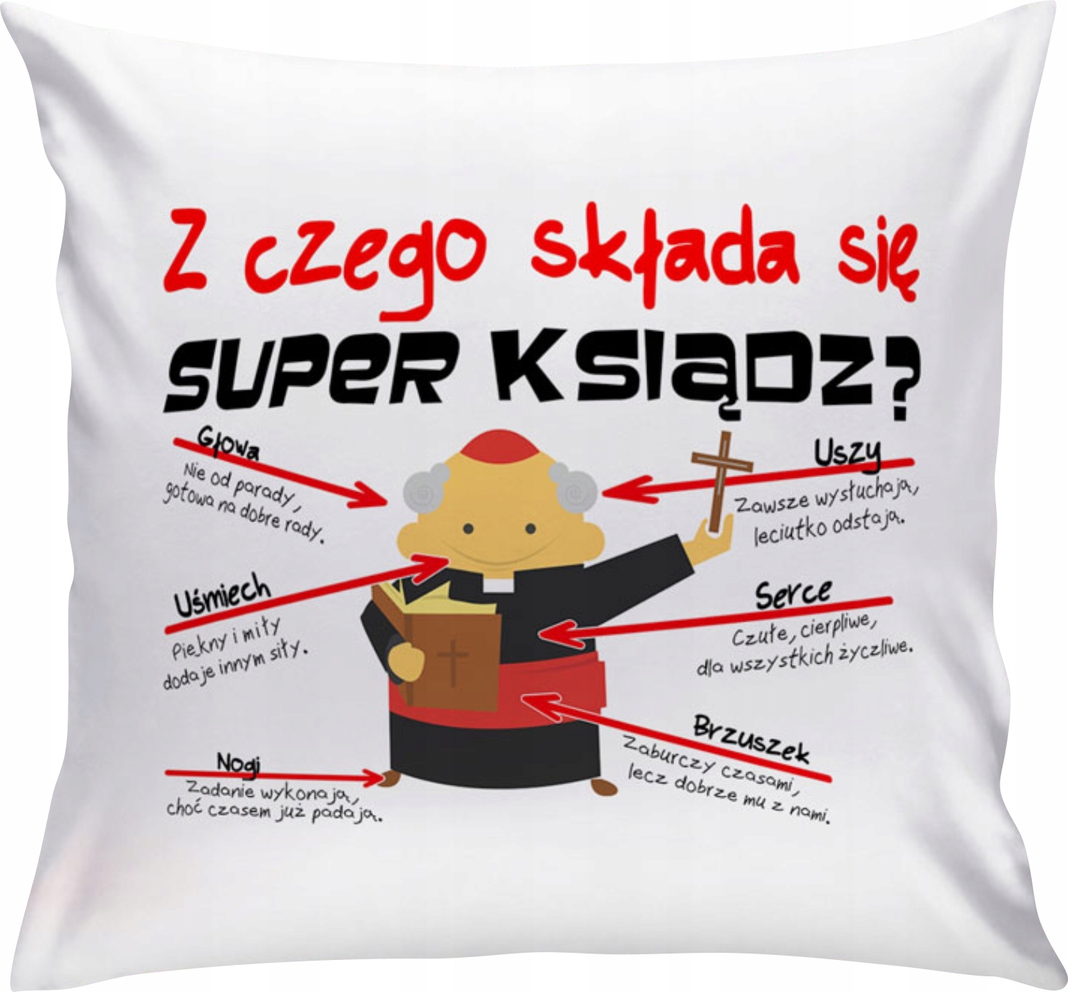 

Poduszka Religijny Księdza Wikarego RE25
