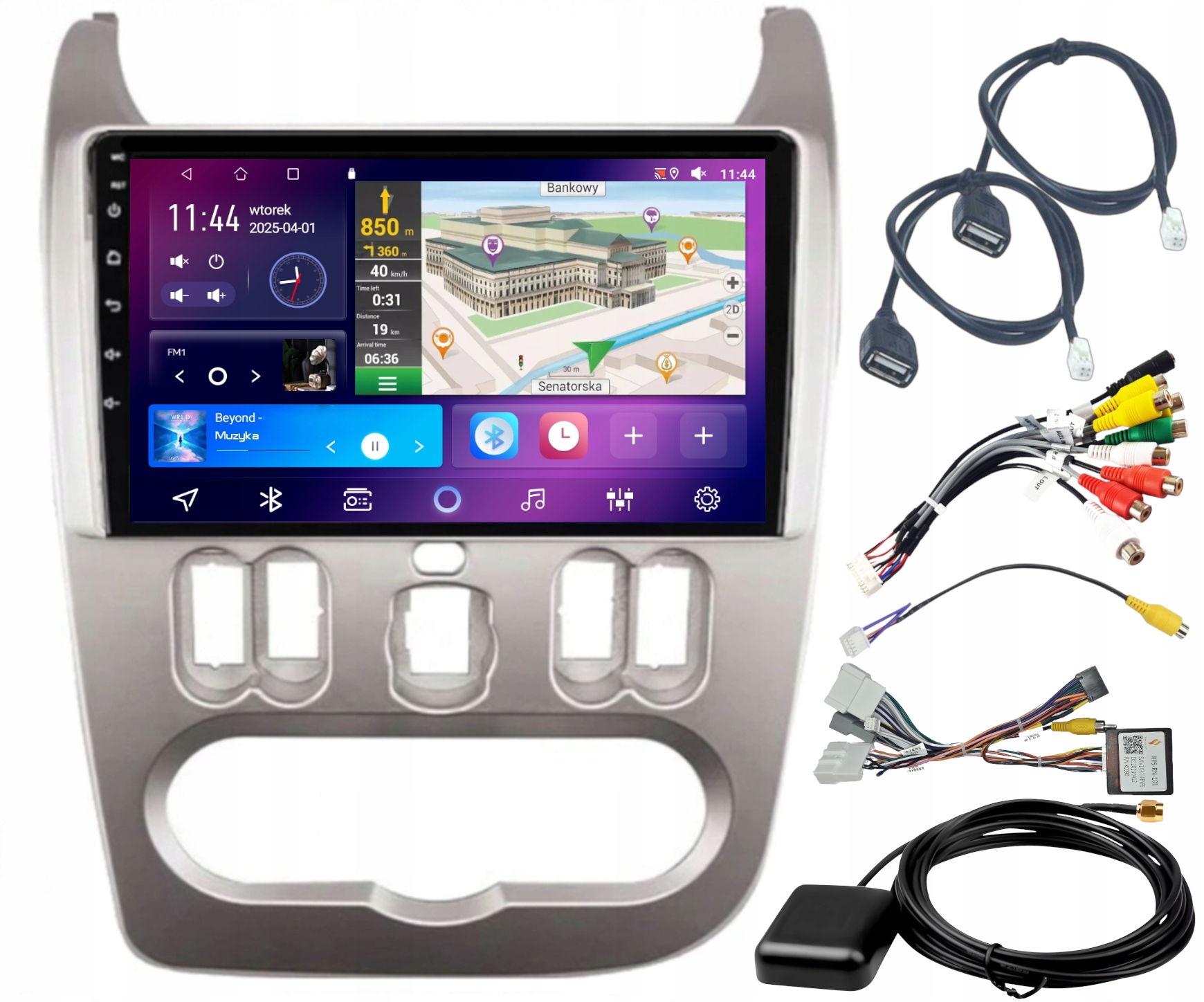 Autorádio Gps Android Dacia Duster 2010-2013 Carplay Wifi 4GB 64GB