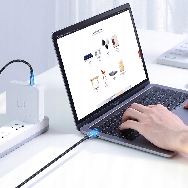 UGREEN KABEL PRZEWÓD USB-C - USB-C PD 100W QC 5A MOCNY DŁUGI 3M Złącza USB typ C - USB typ C