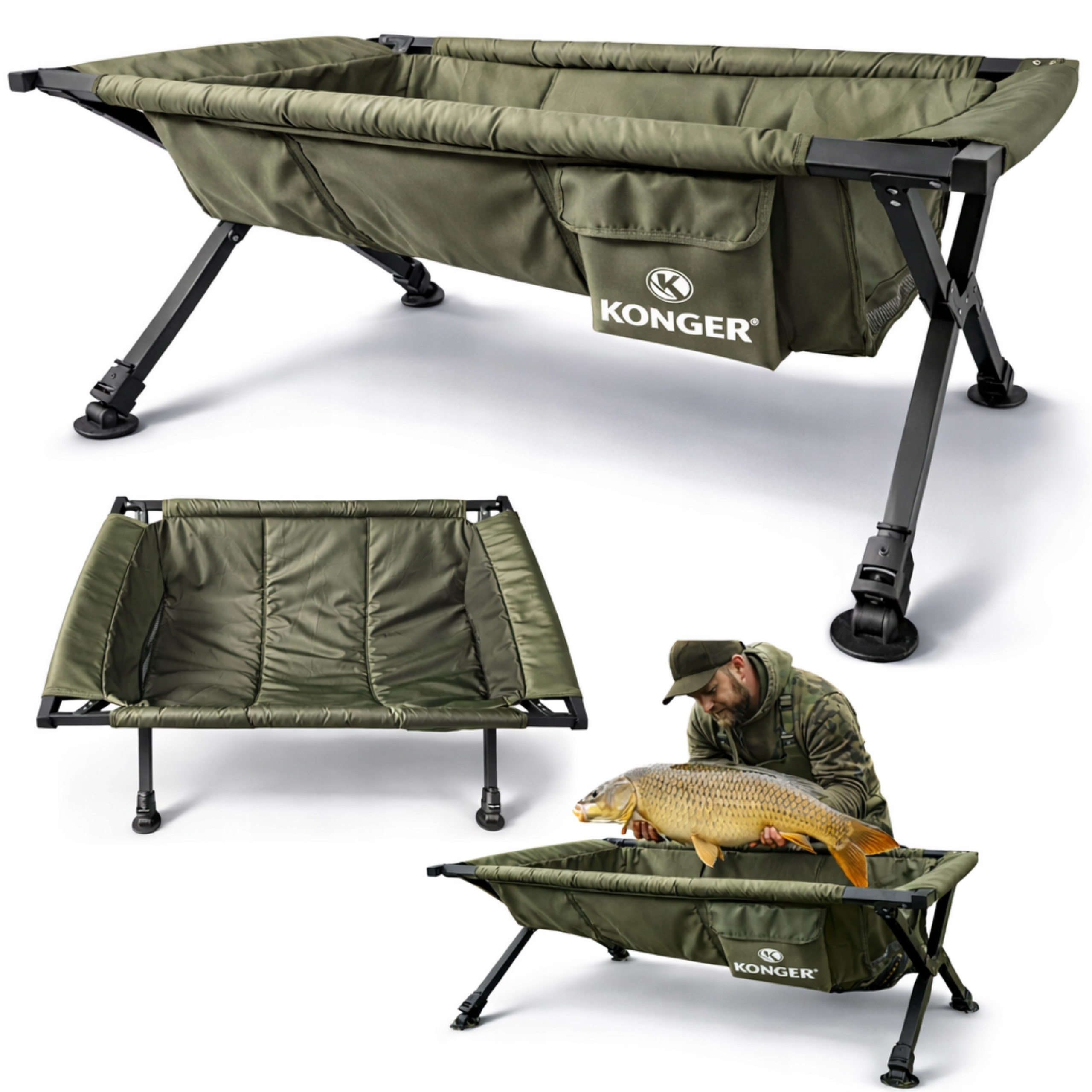 Mata Karpiowa Kołyska Duża Bezpieczna Konger 120x70/45cm