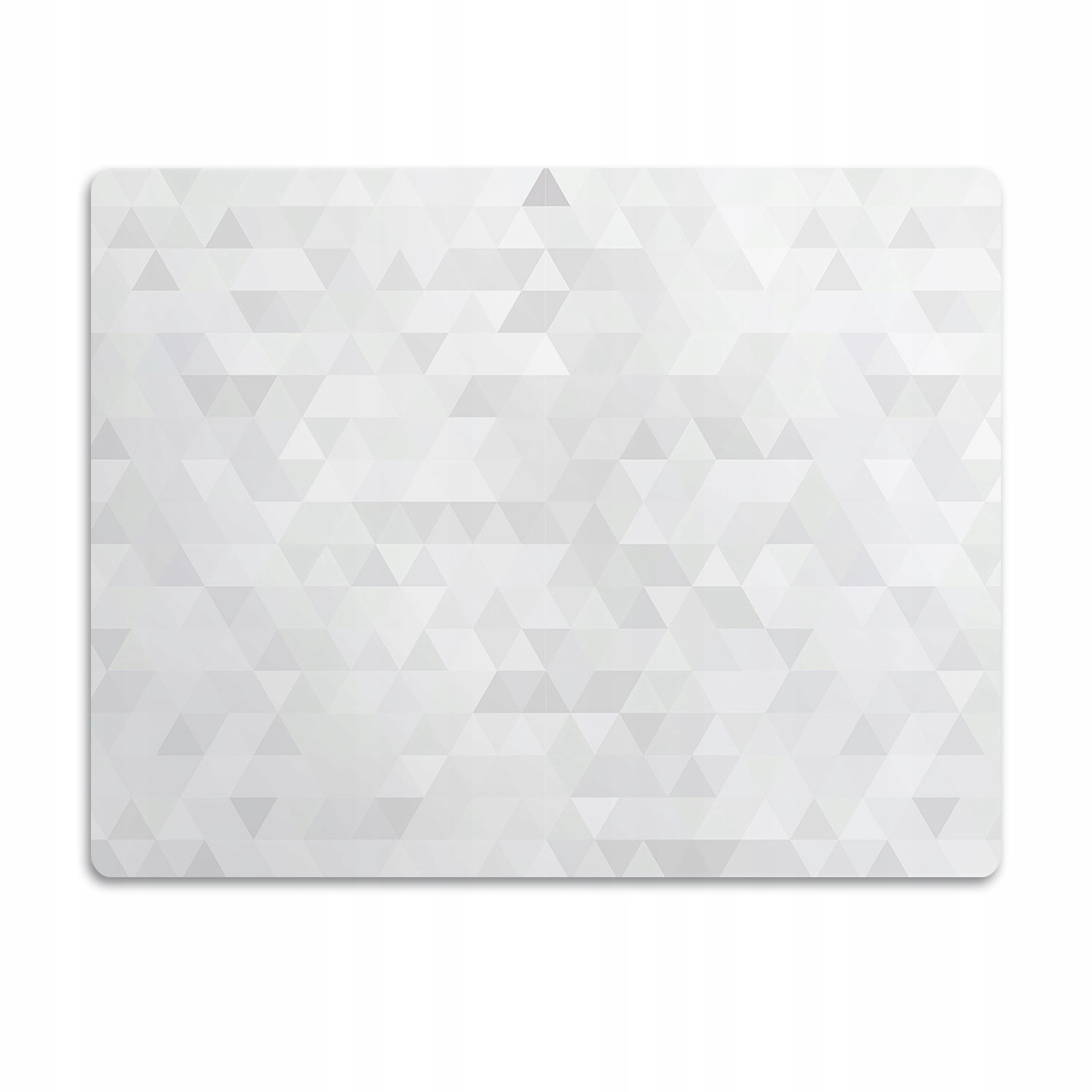 Levně Podložka pod misky pro psa Světlé trojúhelníky 90x60 cm