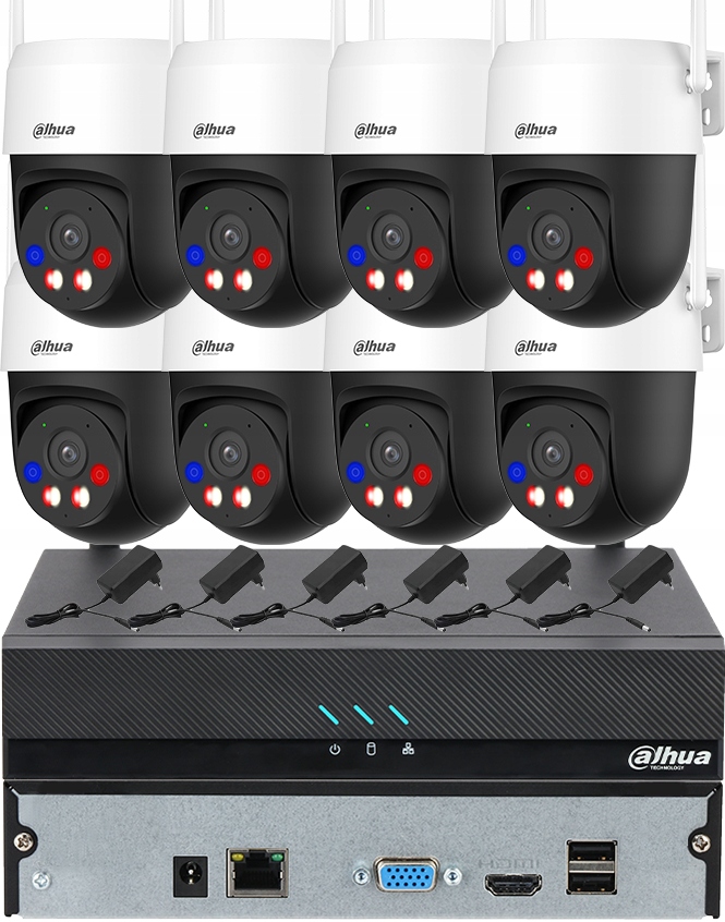 5MPx monitorovací sada pro 8 otočných kamer P5AE-PV WiFi Hdd