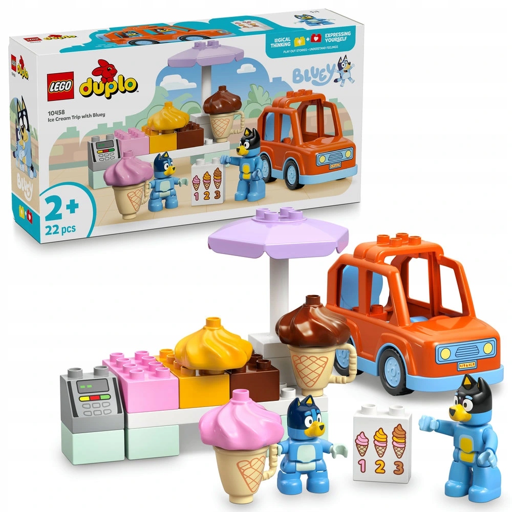Lego Duplo Bluey 10458 Bluey a výlet na zmrzlinu
