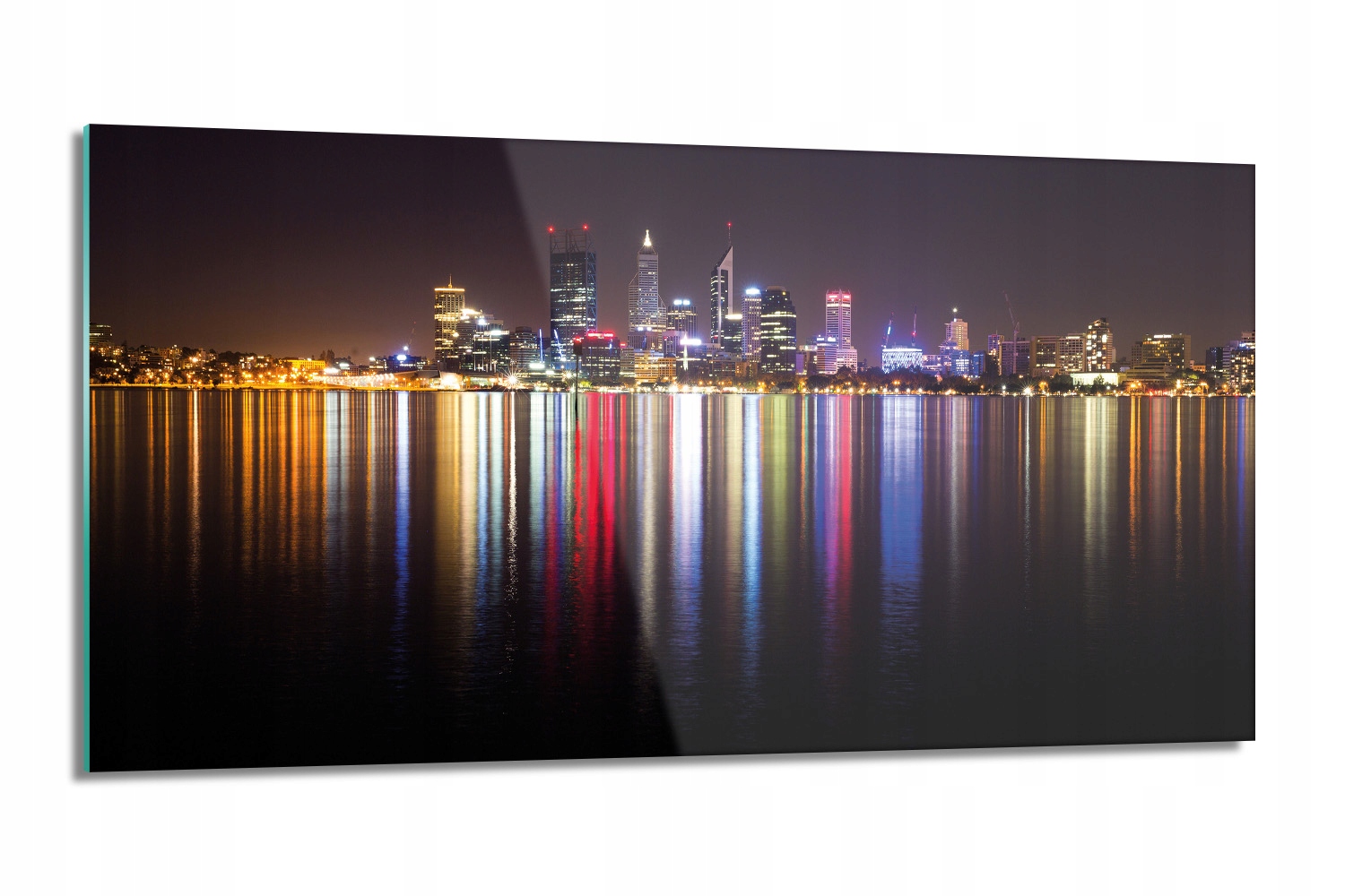 panel do kuchyně Mrakodrapy světlo noc 100x50 s fotografií