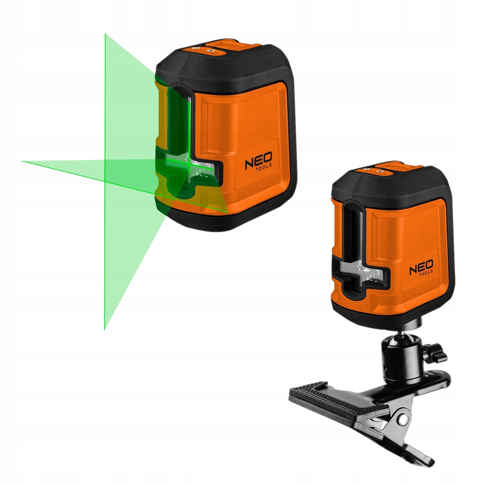 

Laser krzyżowy zielony 15m Neo Tools uchwyt etui