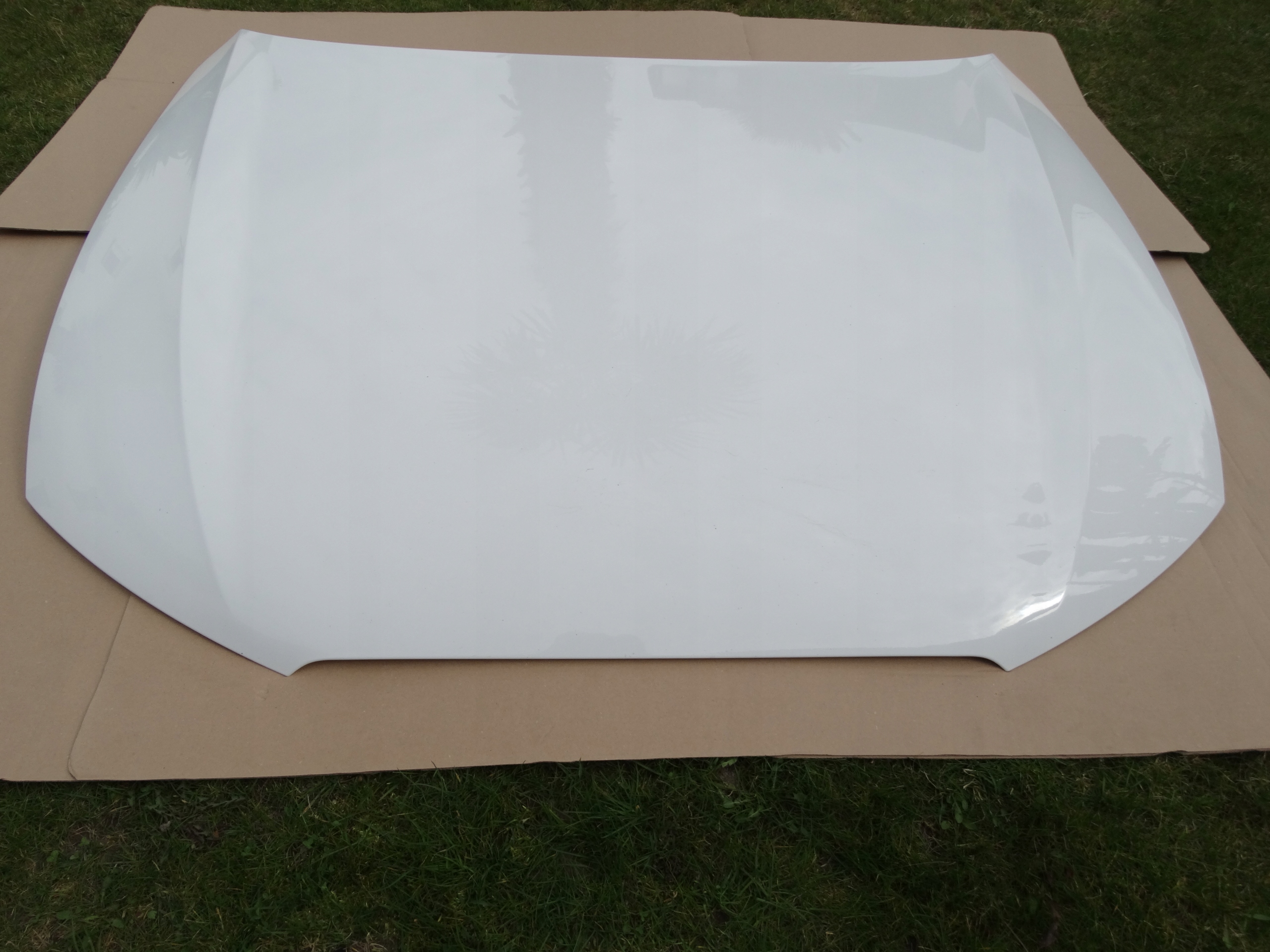 AUDI A6 C7 11-18 LY9C MASKA POKRYWA SILNIKA ORYGINAŁ ALUMINIUM BIAŁA