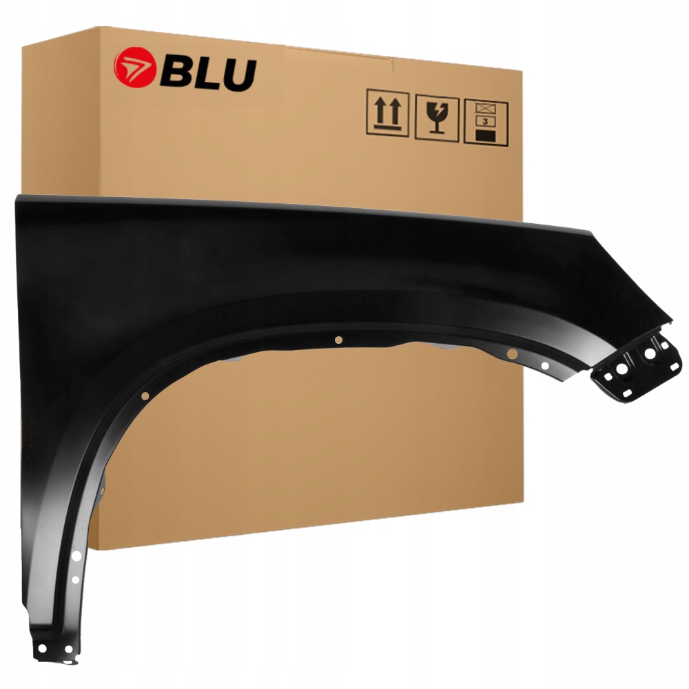 Blu Blatník Vw Tiguan I 5N LC9X pravý černý 07-16 přední pozink TiefSchwarz