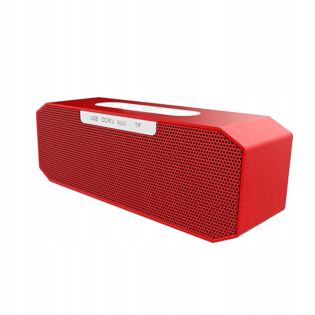 Przenośny głośnik Soundbar Stereo P8 z dwoma basami, czerwony Marka bez marki