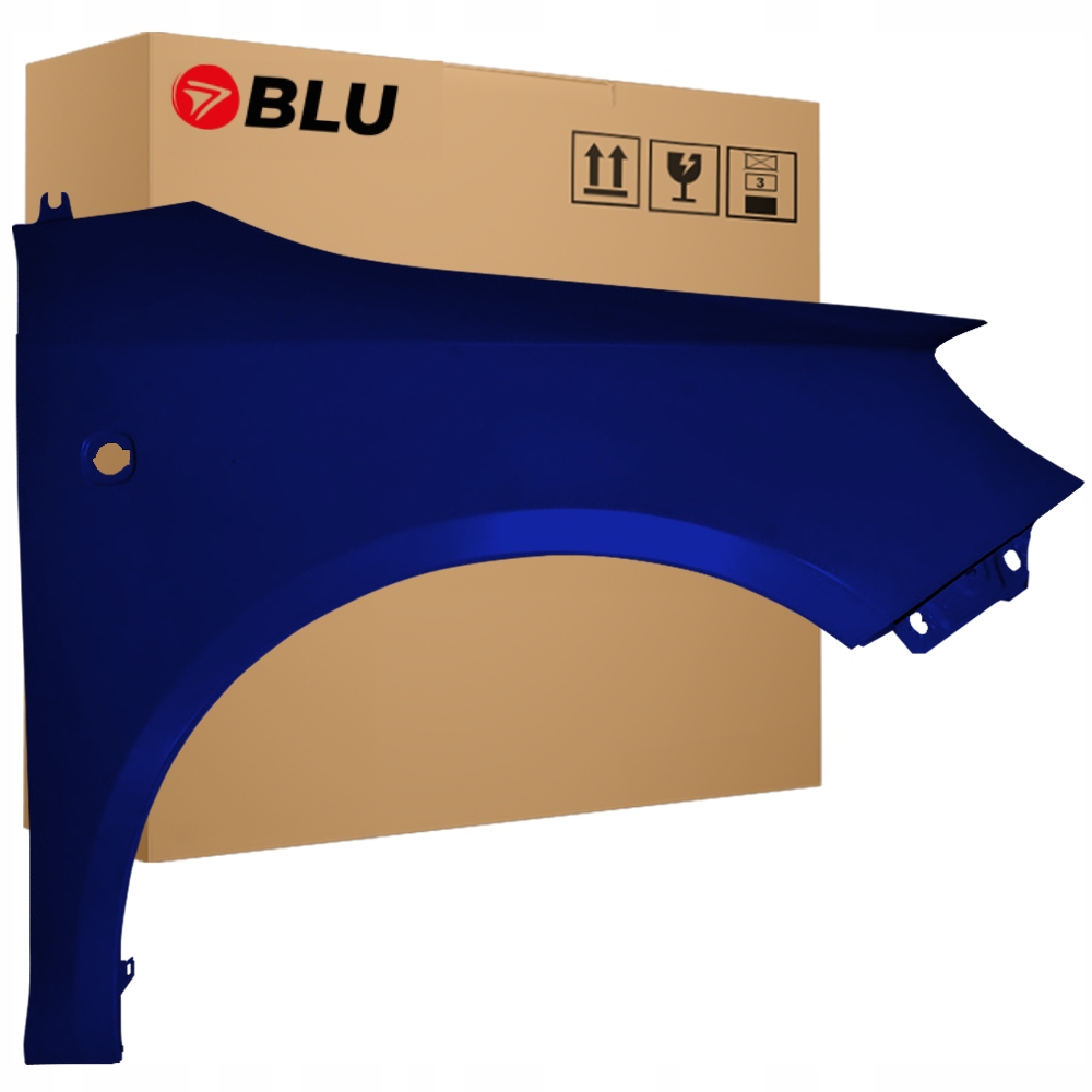 Blu Blatník Škoda Fabia II 2 5J Roomster LF5A pravý modrý 07-15 přední