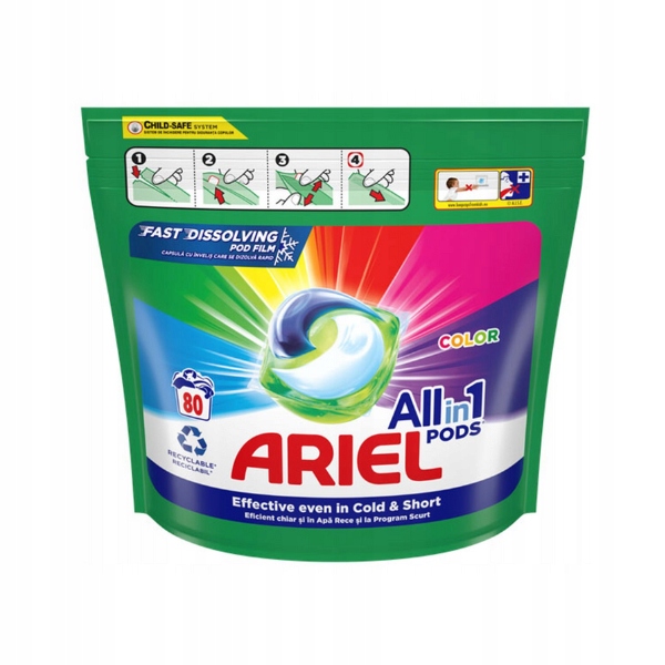 Levně Ariel All In 1 Pods Color Kapsle Na Praní Barevných Tkanin