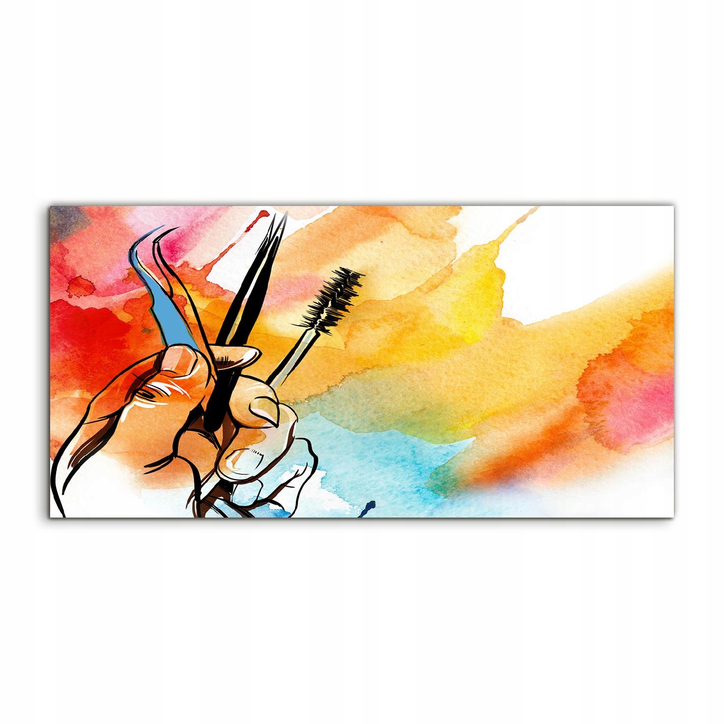 

Fotoobraz 120x60 z grafiką Tatuaż Akwarele Sztuka