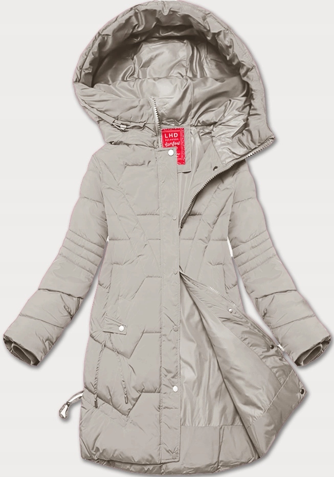 Přechodová Bunda Kapuce 24585 Světle Béžová S (36)