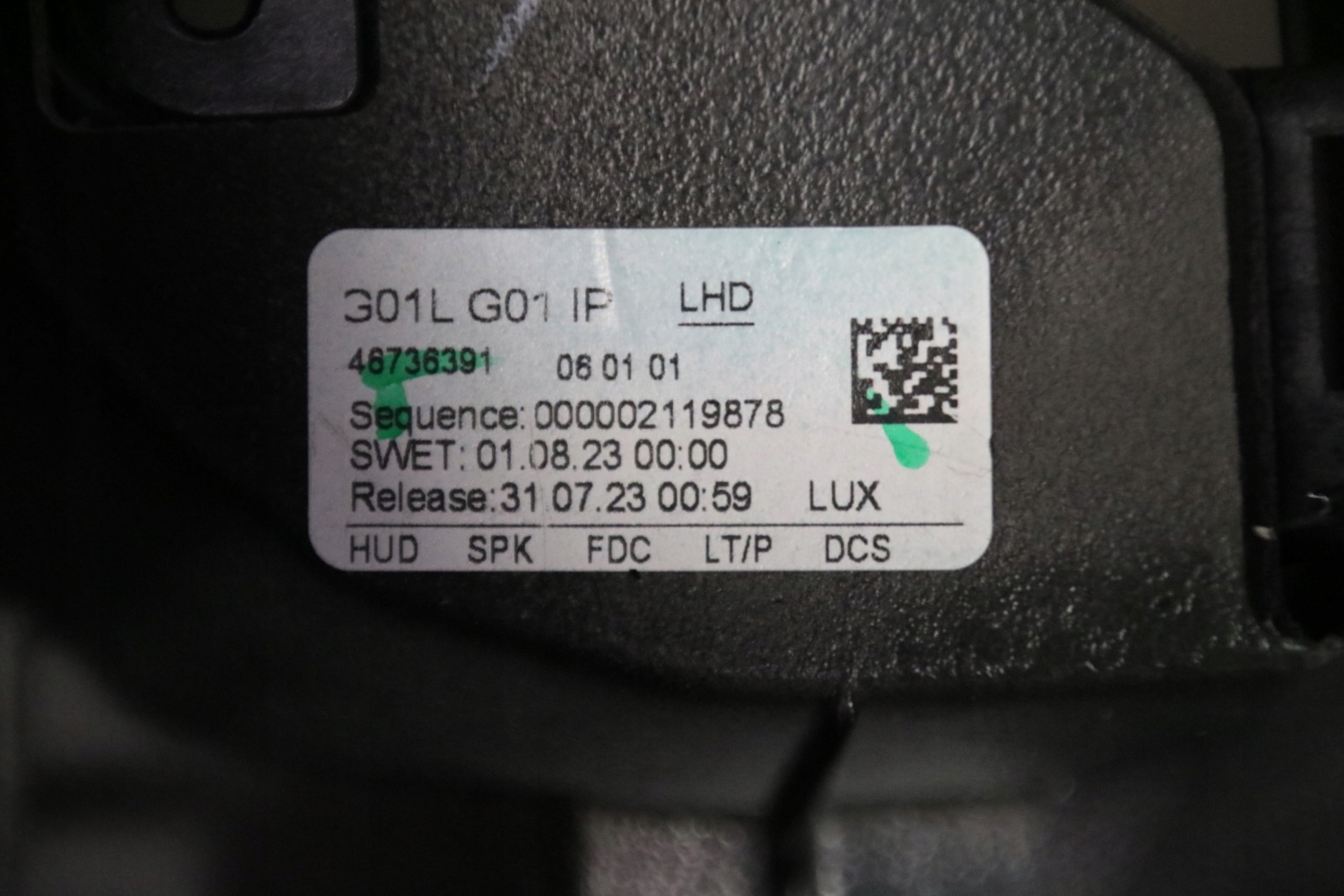 BMW X3 G01 X4 G02 LCI originál dashboard instrument panel console leather HEAD UP