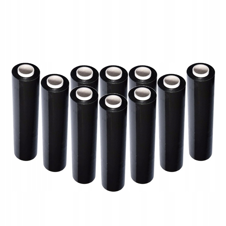 FOLIA STRETCH 3KG x 10szt CZARNA MOCNA