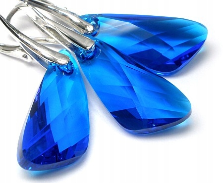 Krystaly Komplet Capri Blue Stříbro