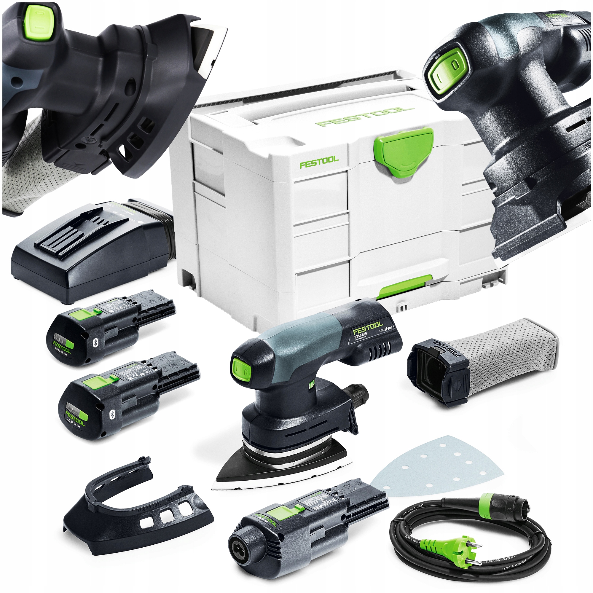 Szlifierka DELTA Akumulatorowa Festool DTSC 400 3,0 I-Set ZESTAW 577509 Stan opakowania oryginalne