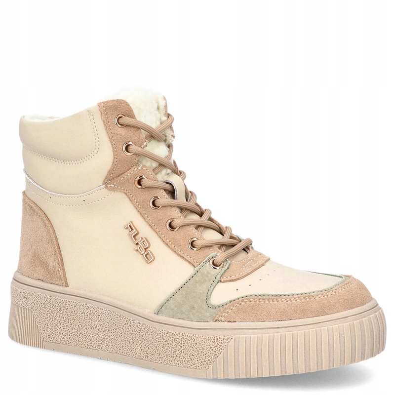 Zateplené tenisky nad kotník – Filippo DBT6461/24 Béžové 38