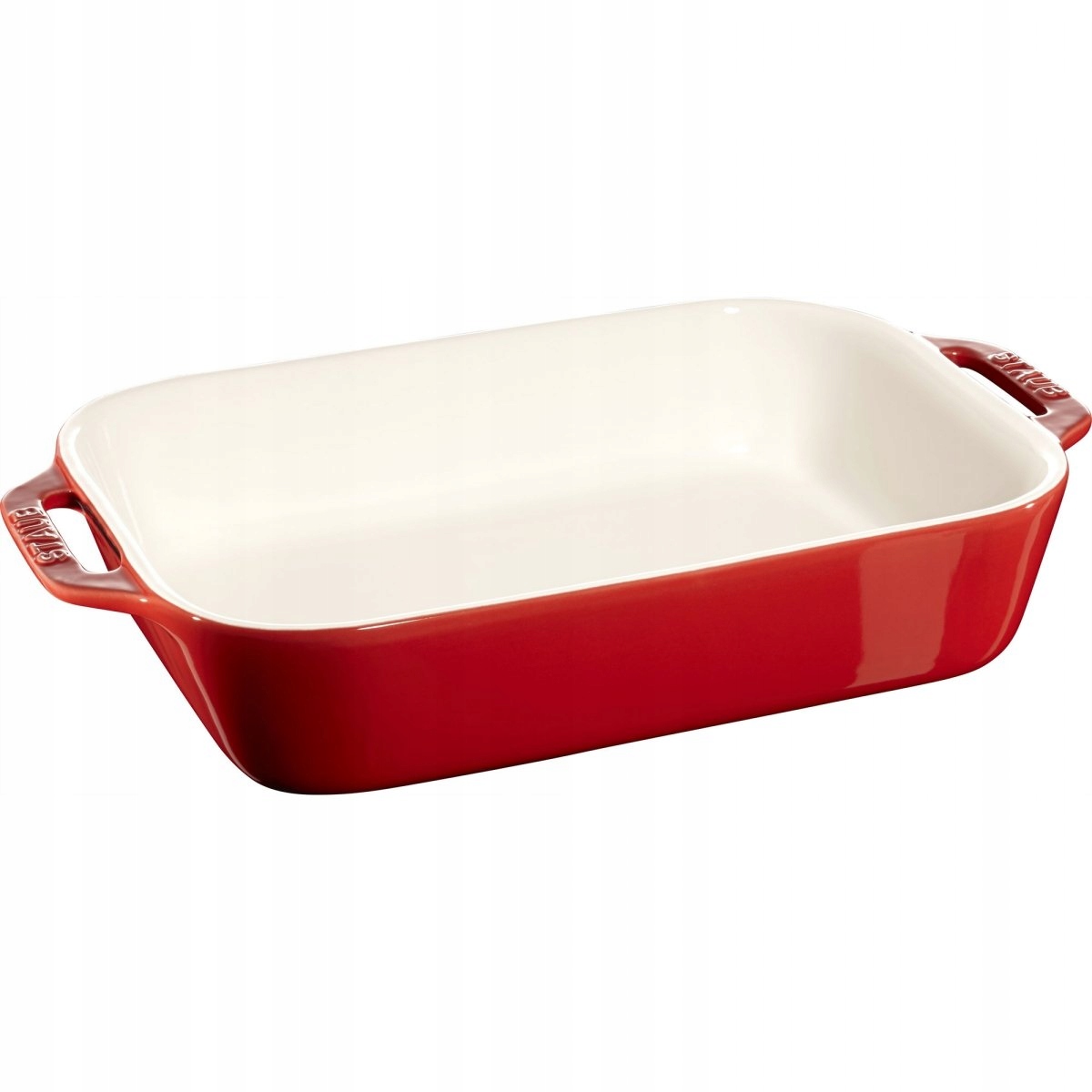 Obdĺžniková keramická miska 2.4 l Červená Cooking Staub
