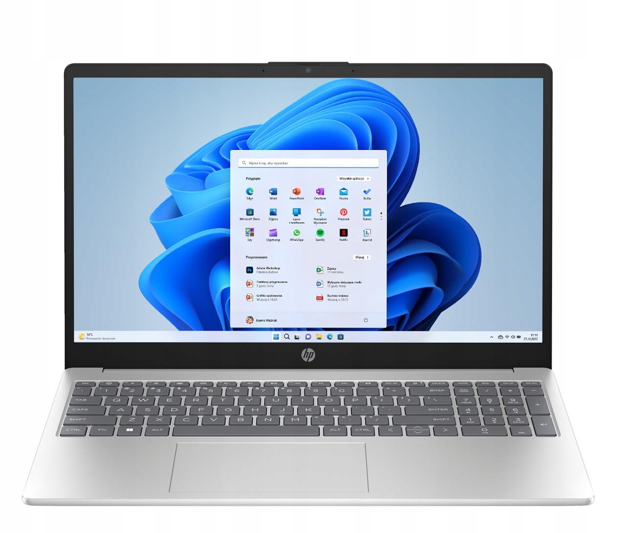 Laptop Hp 15,6 " Intel Core i5-1334U, 8 Gb, 512 Gb, Windows 11, srebrny