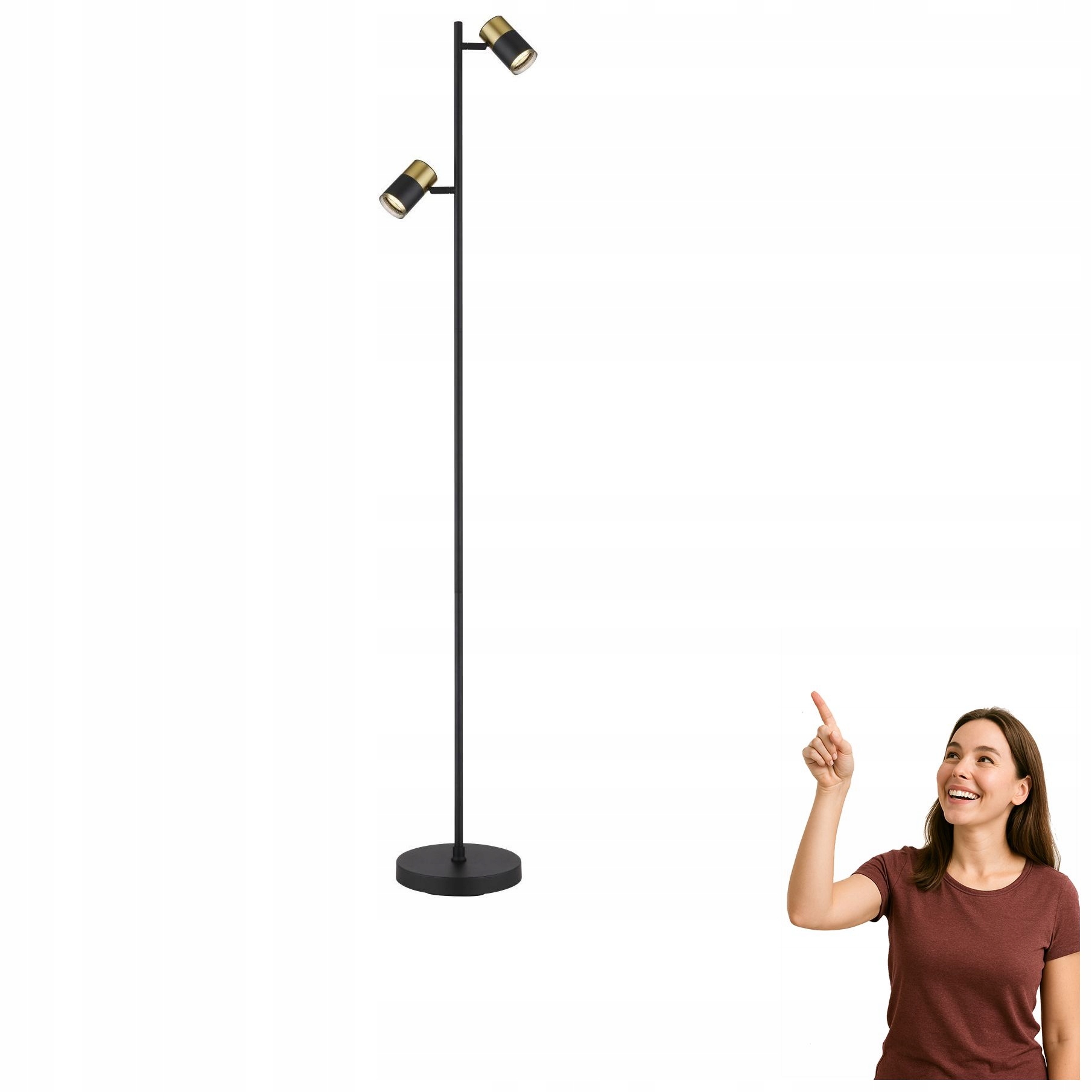 Podlahová lampa s reflektormi Brisbon 57850S Globo