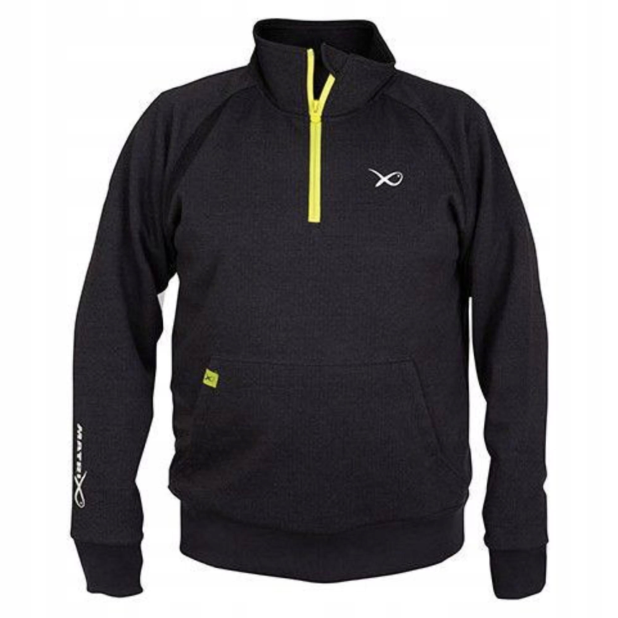 Mikina Rybářská Matrix Minimal Sweater Black Marl+Lime vel. XXXL