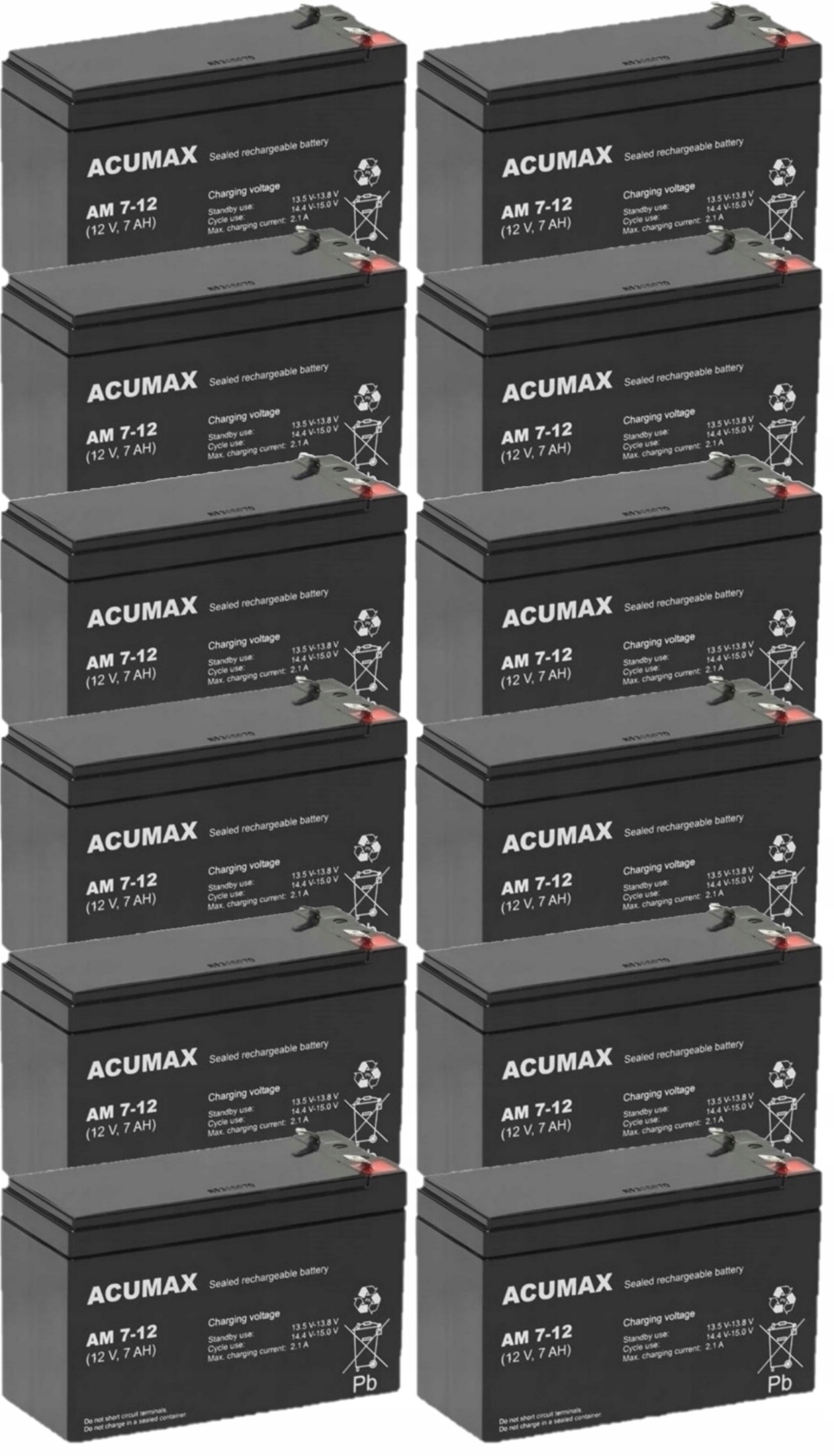 TBC49 Baterie Zestaw Akumulatorów Do Ups Apc Eaton Powerwalker 12x Am 7-12