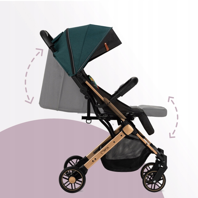 WÓZEK SPACEROWY SPACERÓWKA - MoMi ESTELLE ZIELONY - MAŁY LEKKI WALIZKA Model Estelle