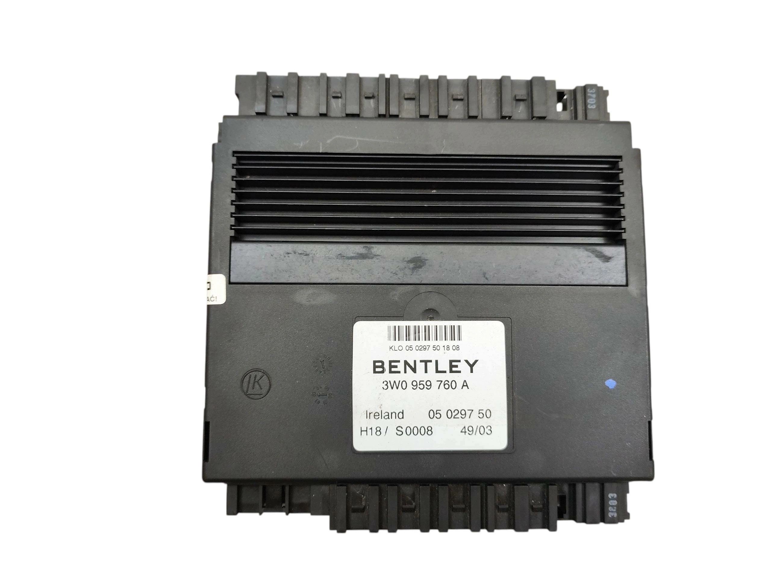 modulo Centralina sedile BENTLEY CONTINENTAL GT e (2003-2010) 3W0959760A