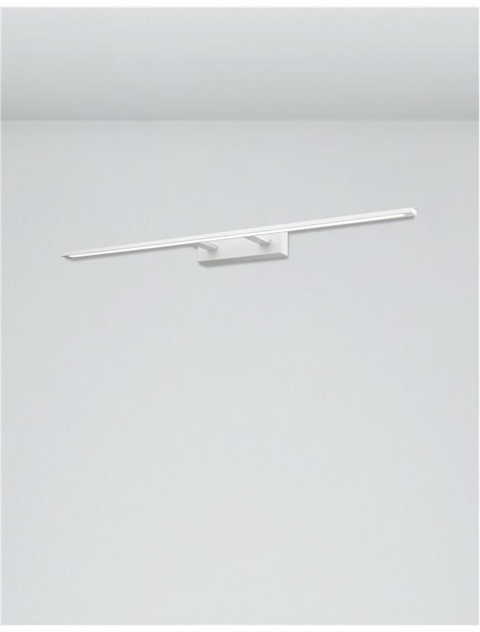 Nova Luce nástenné svítidlo nad images a zrkadlo Livia bílý hliník a akryl