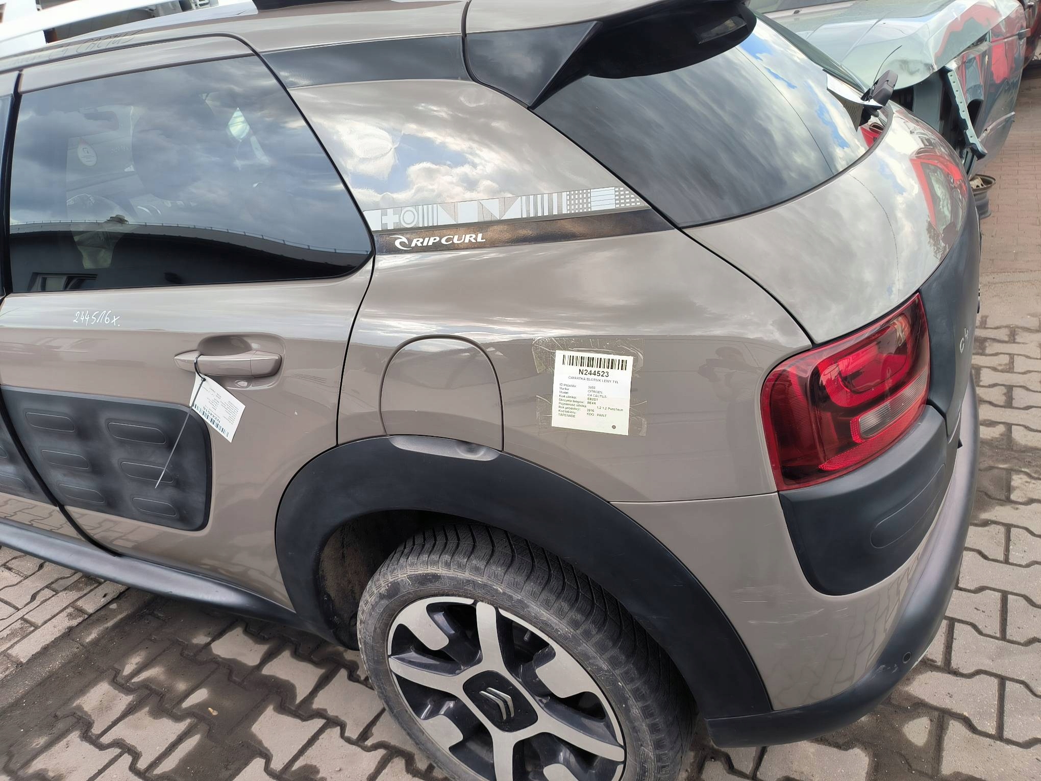 LONGHERONE parafango sinistra posteriore KDQB CITROEN C4 CACTUS
