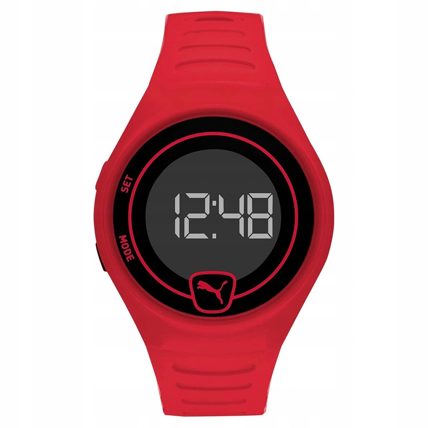 Pánské hodinky sportovní hodinky Puma Faster P5029 křemenné digitální červené