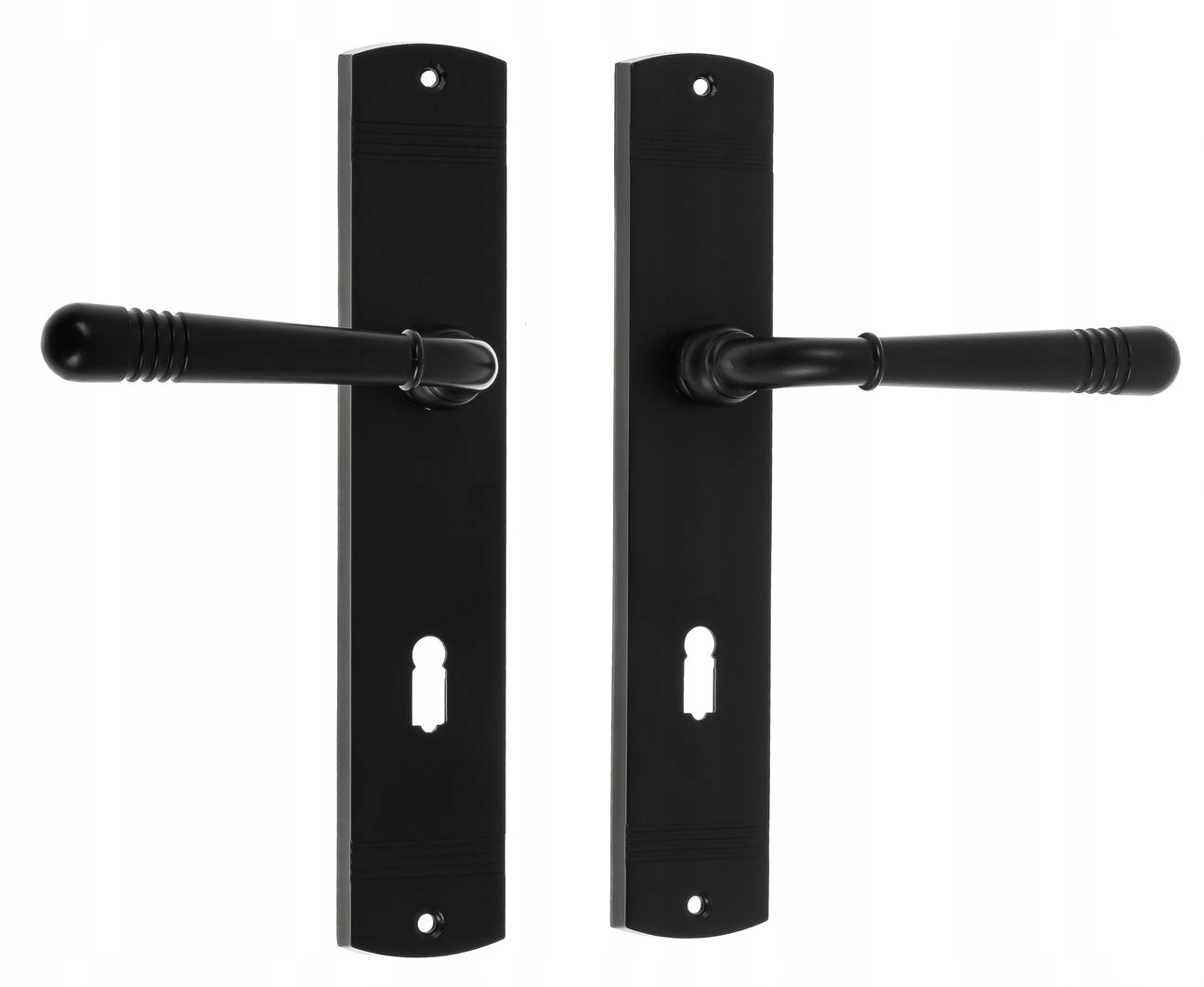 

Klamka Loft szyld długi klucz czarny Domino