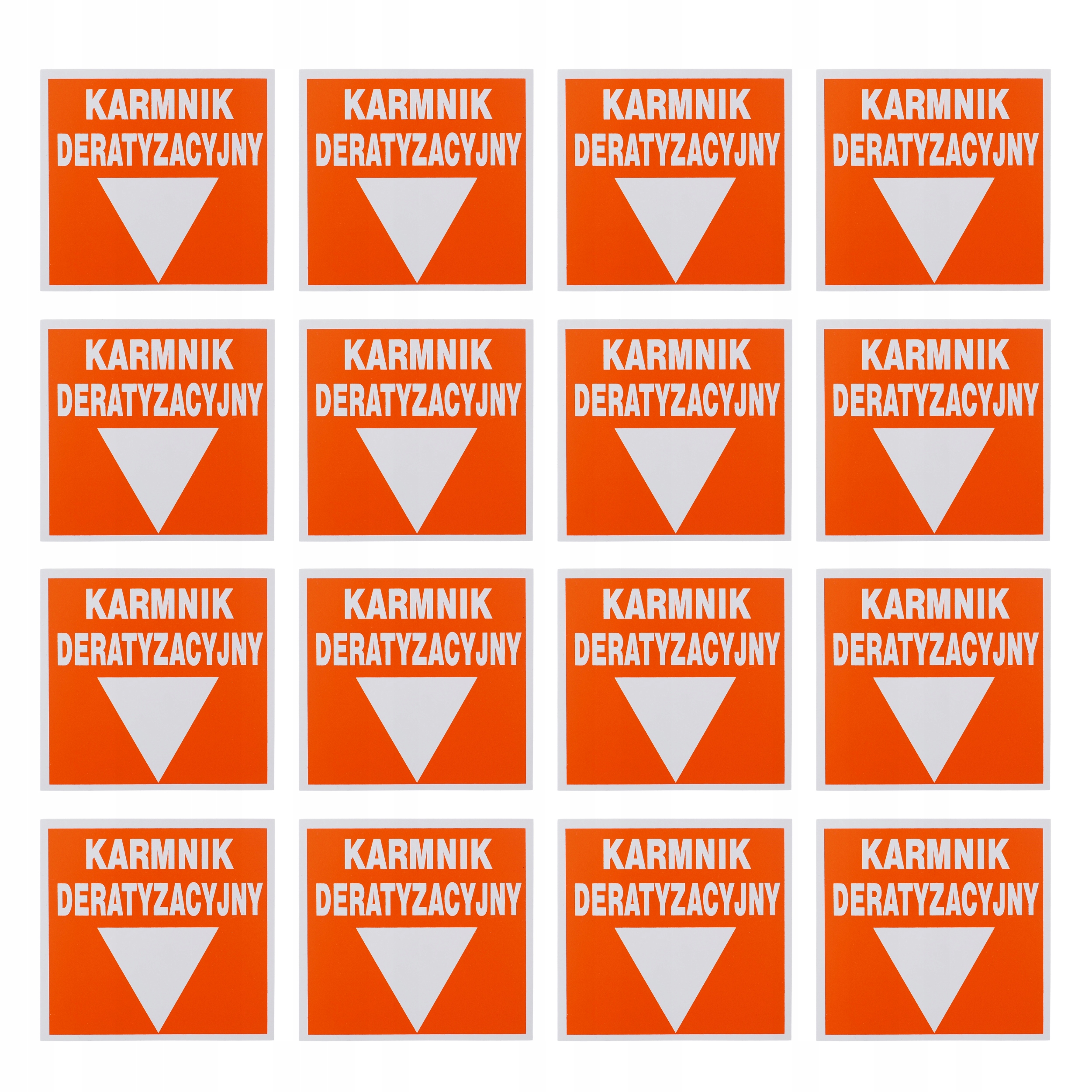 

16x naklejka na ścianę karmnik na gryzonie haccp