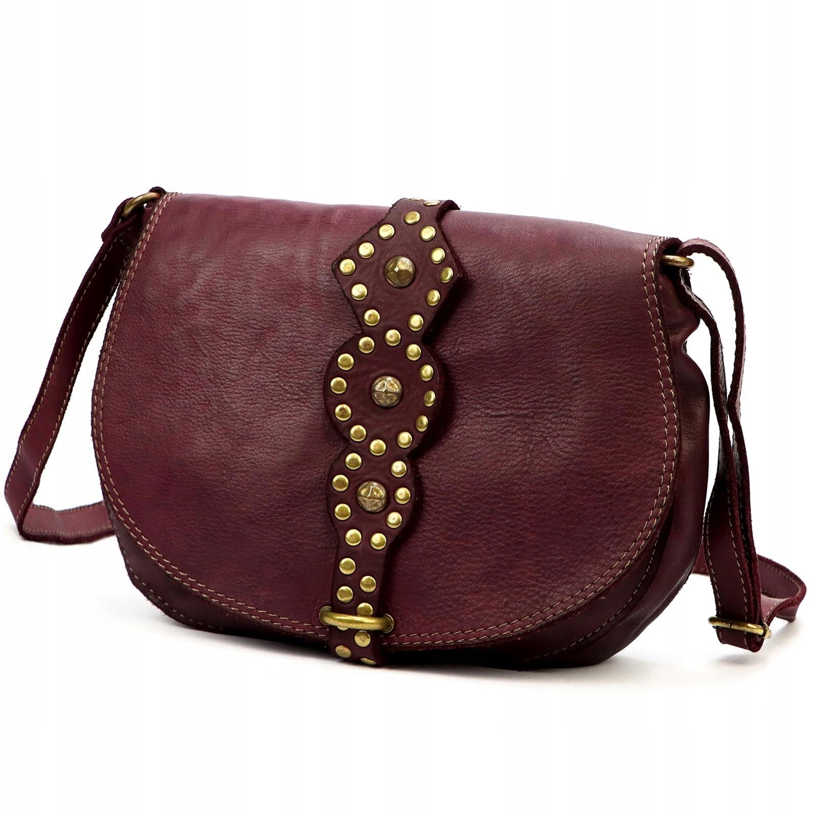 Dámská kožená kabelka Přes Rameno Bordo Vs 037 Elegantní a stylová