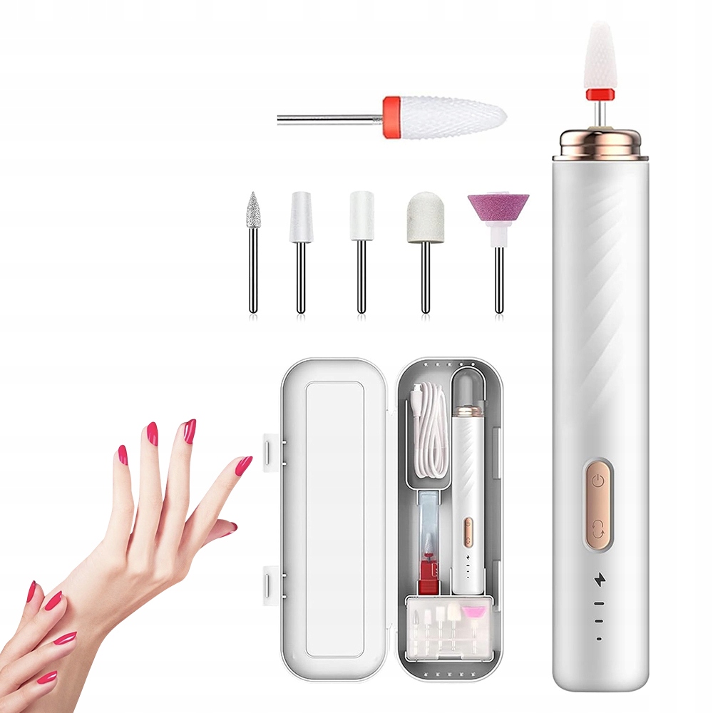Profesionální Elektrická Bruska Na Nehty Pilník Leštička Sada