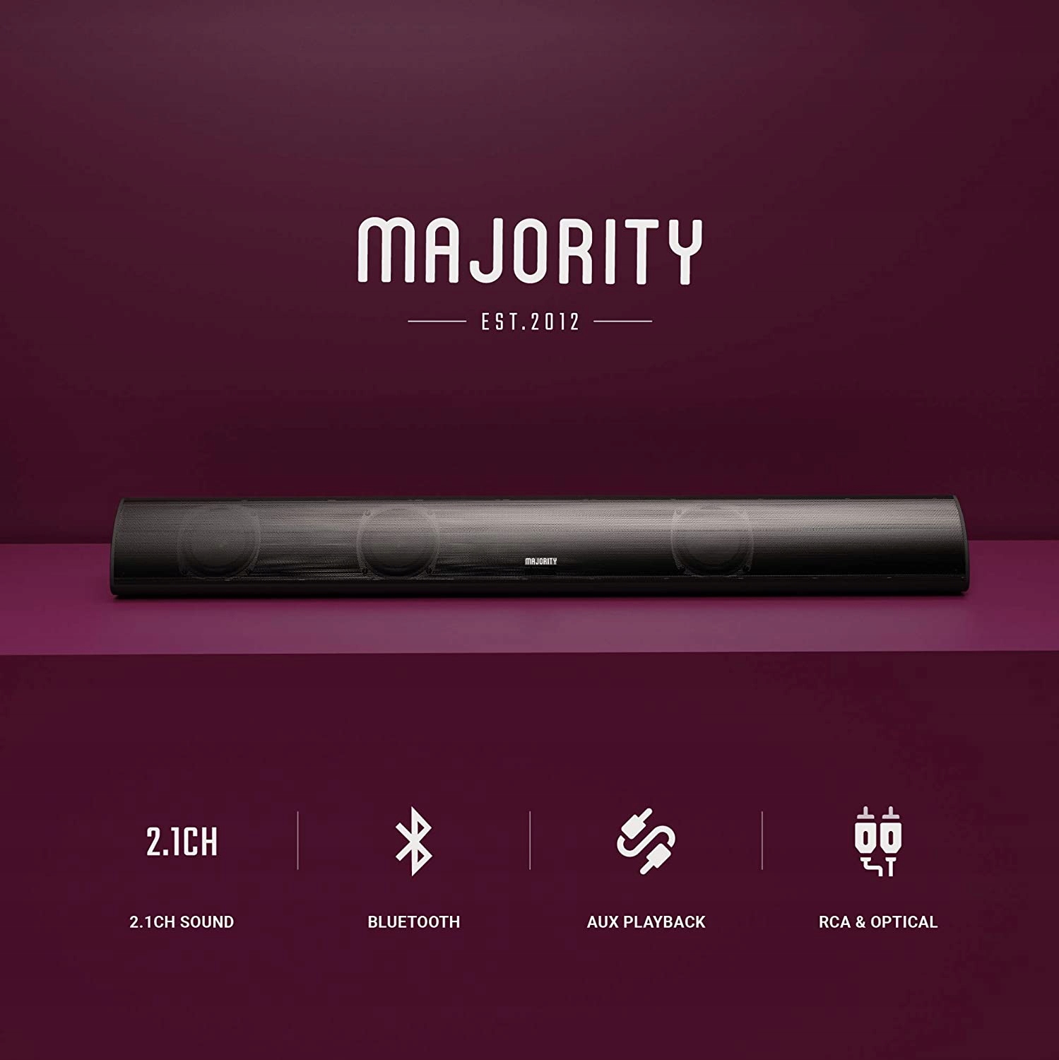 SOUNDBAR MAJORITY SNOWDON II 120W BLUETOOTH AUX Model Snowdon II