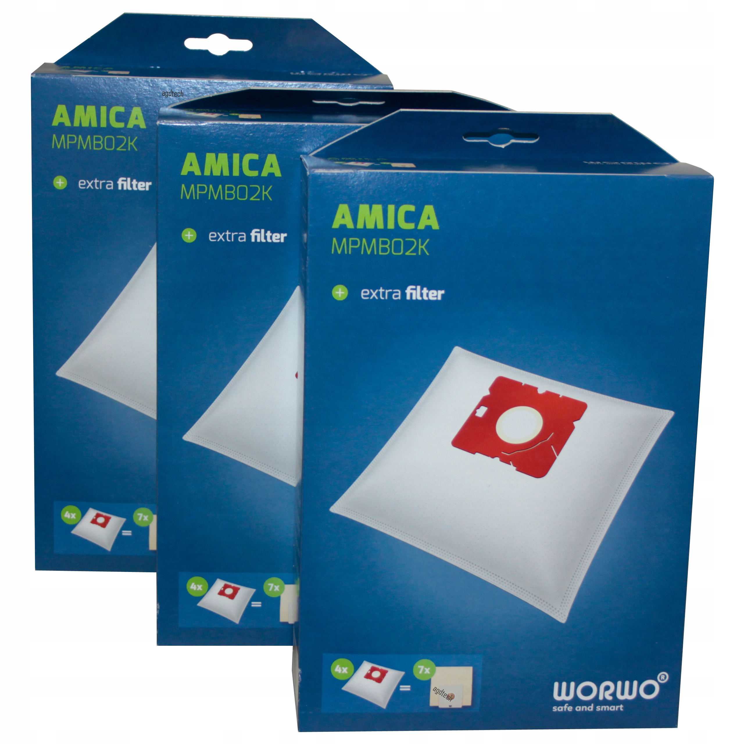 

12x Worki Odkurzacza Amica MPMB02K