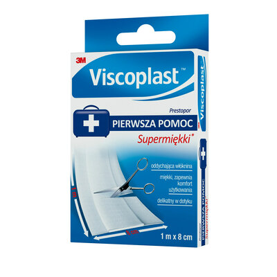 

Plaster Prestopor 1m x 8cm Supermiękki Włóknina