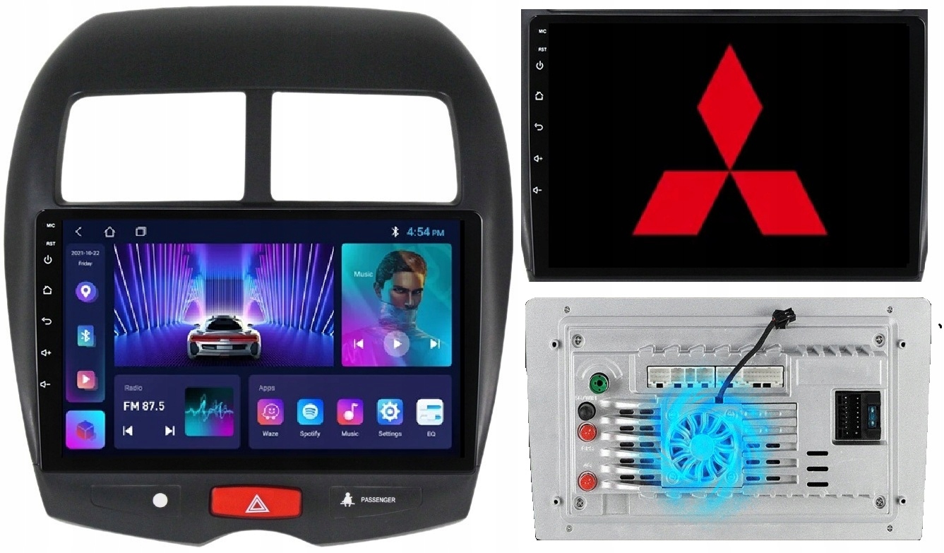 Radio Nawigacja Android Mitsubishi Asx Rvr Peugeot 4008 +wentylator 2/64GB