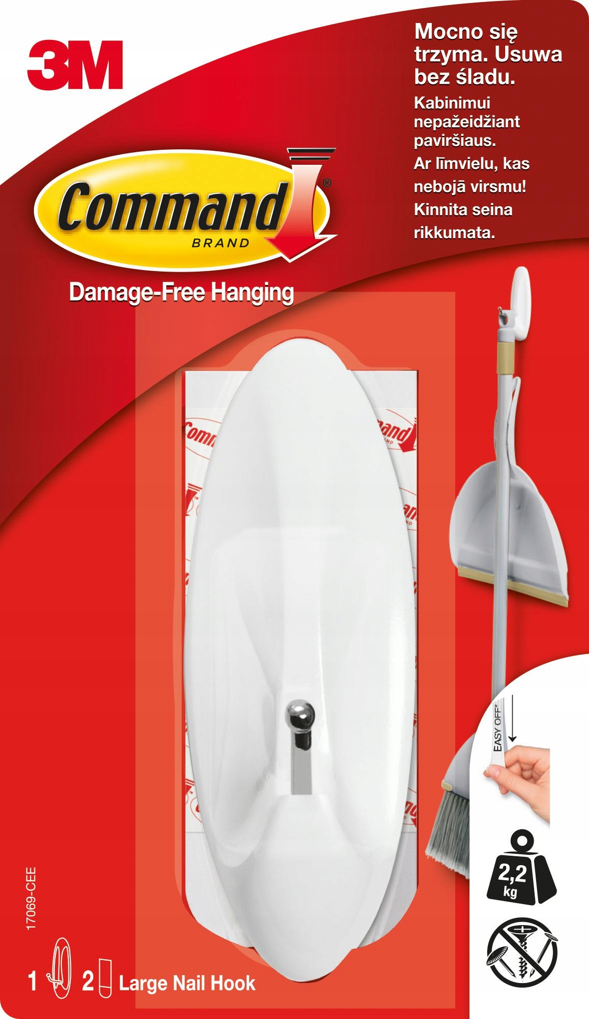

Command 3M Duży Hak Metalowy Uchwy 1szt 17069