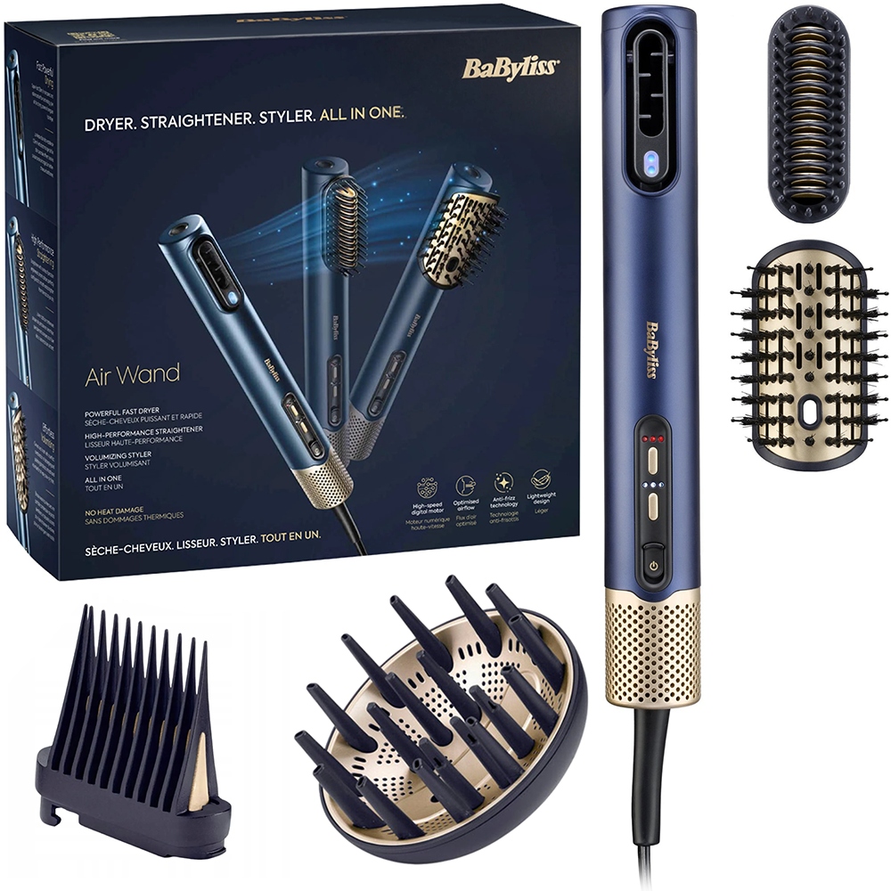 Kulmofén Babyliss AS6550 Air Wand 5V1 Sada Stylizujúcich Podložiek
