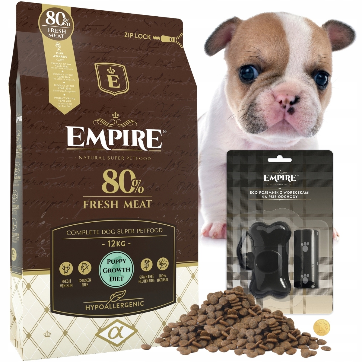 Levně Suché krmivo pro psy Empire hypoalergenní zvěřina 12 kg pro štěňata