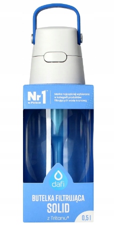 

Butelka Dafi filtrująca Solid niebieska 0,5l
