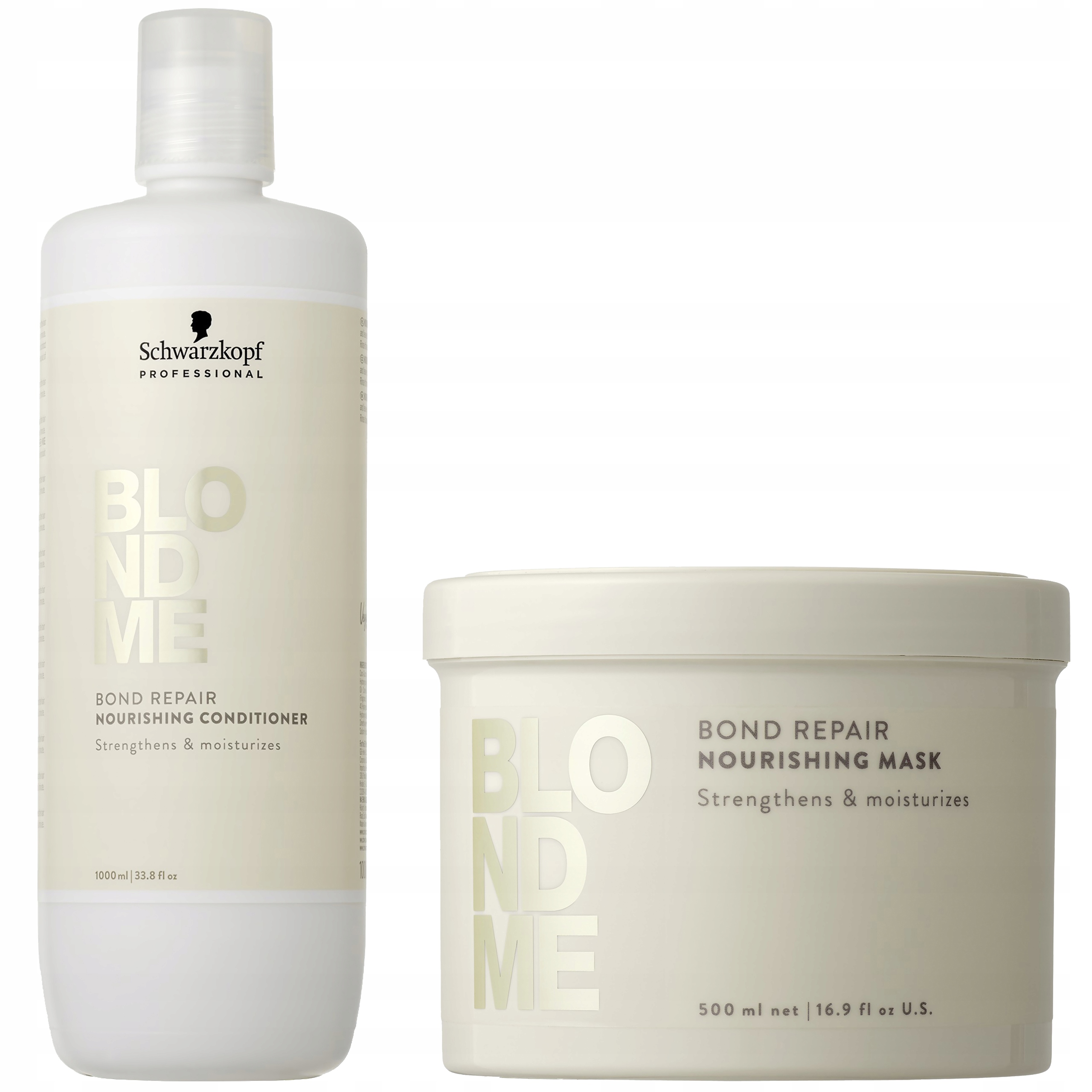 Kondicionér 1000 ml Hydratační maska 500 ml pro blond vlasy Schwarzkopf BlondMe