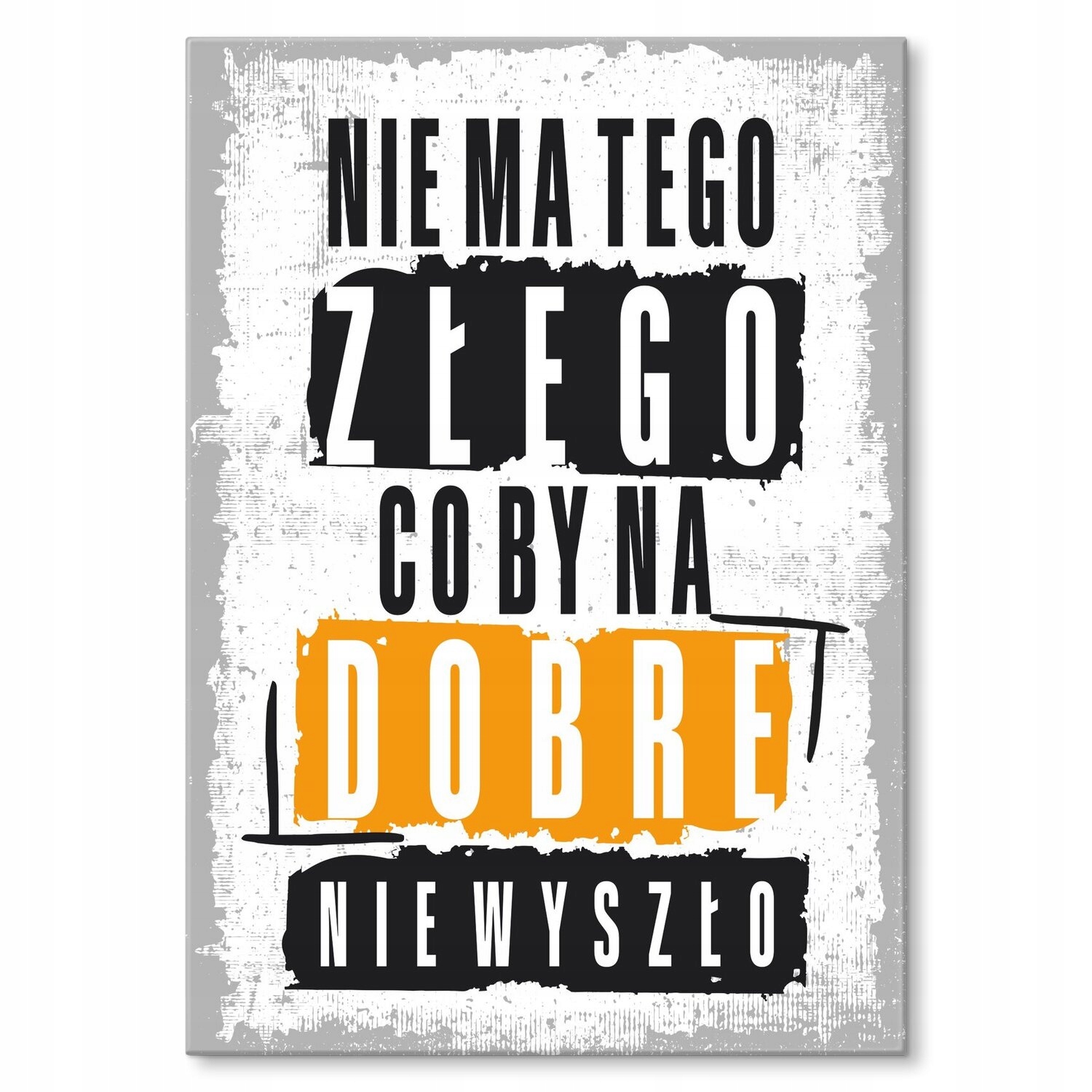 Kovový plakát Neexistuje špatný Dárek 42 x 59 cm