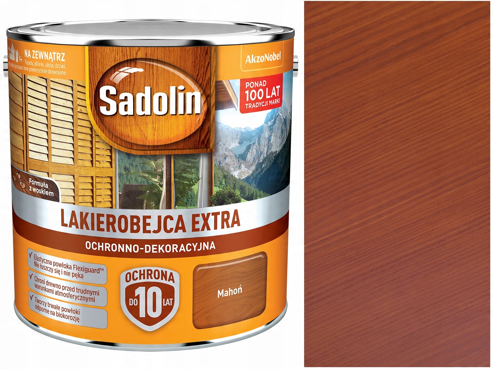 

Sadolin Lakierobejca do drewna Extra Mahoń 2,5L