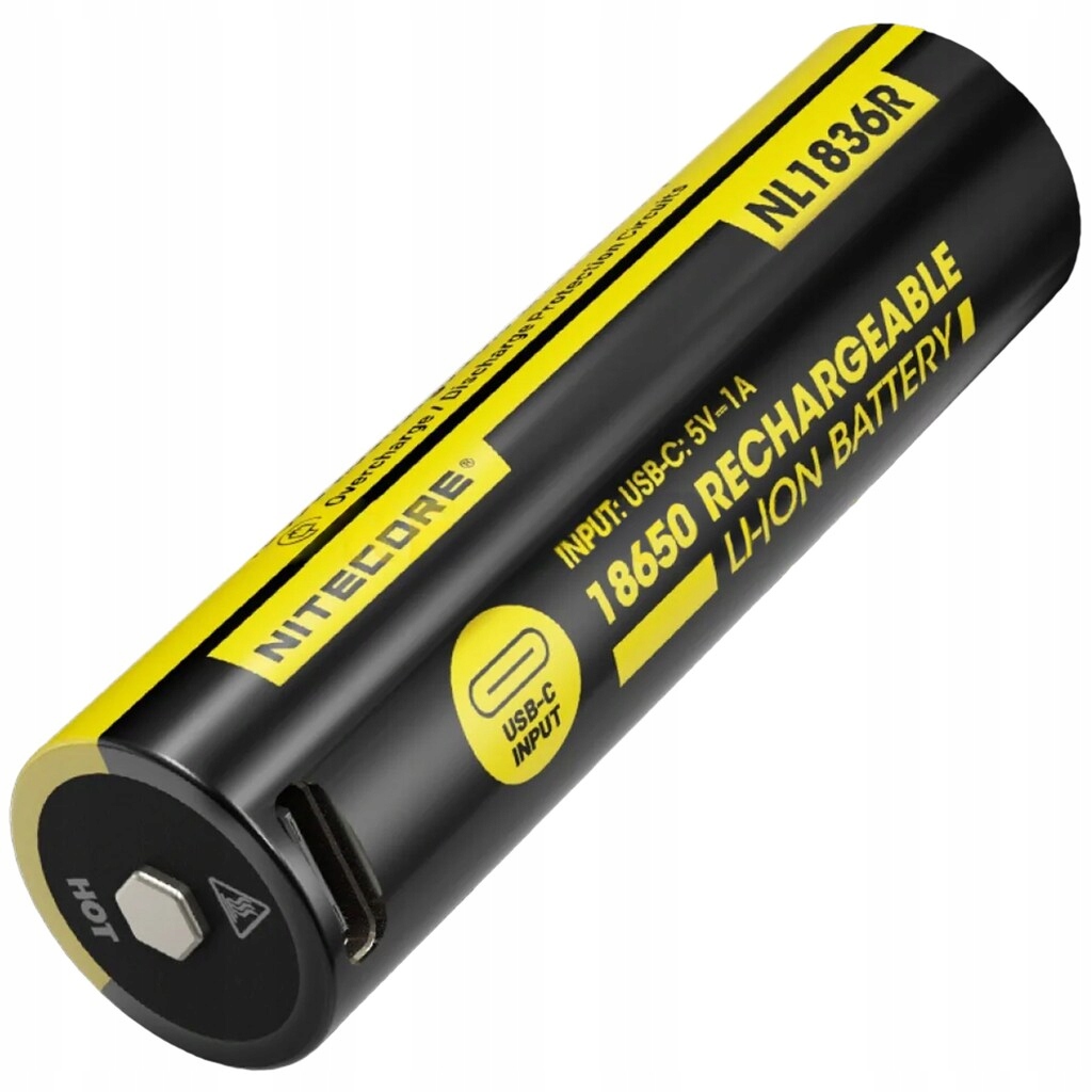 Nabíjecí Baterie Nitecore NL1836R 18650 3,6 V s možností dobíjení 3600 mAh